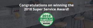 Congratulations on winning the 2018 Super Service Award