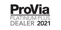 ProVia Platinum Plus Dealer winner logo